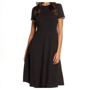 GAL MEETS GLAM - Victoria pearl trim dress sz 4